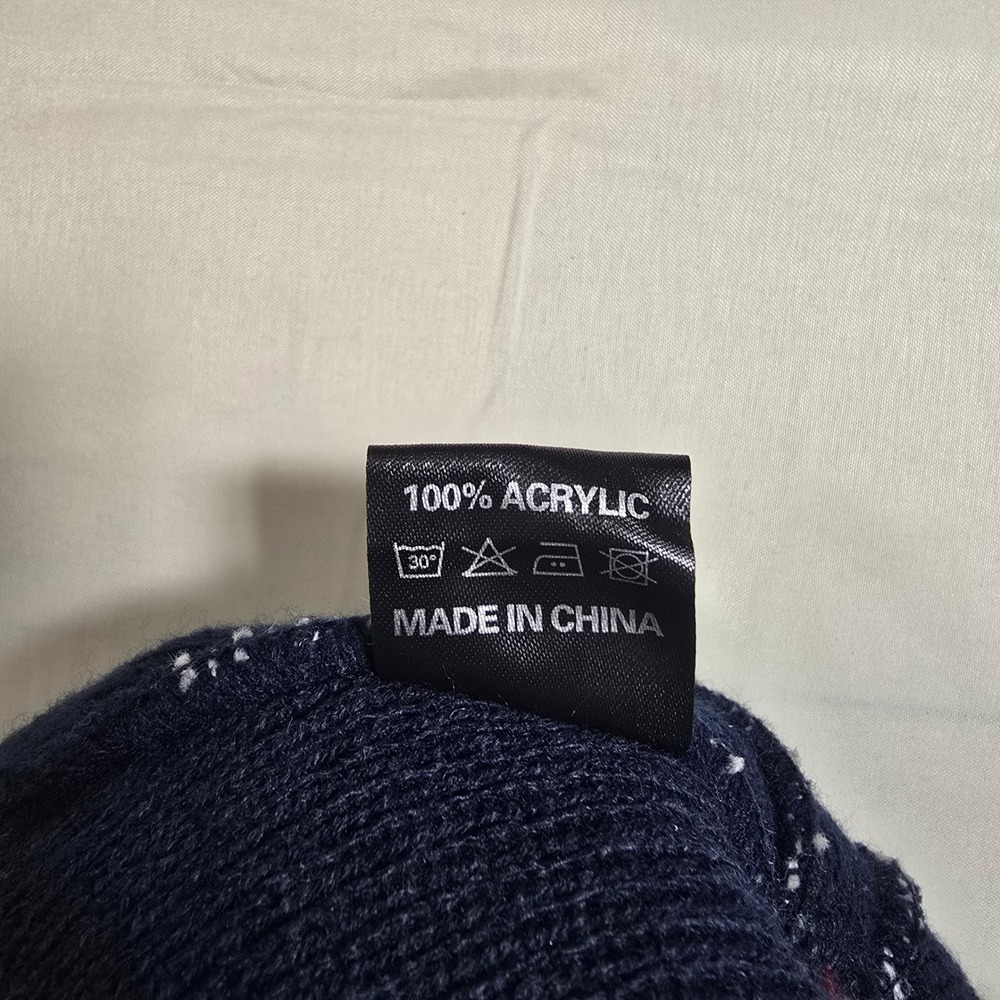 Robin Ruth Colorado Rocky Mountains Beanie‎ Pom Pom Knit Hat Navy Blue - Picture 5 of 7